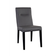 Hawthorne Collections Verona Contemporary Dining Chair in Gray (Set of 2)