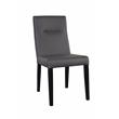 Hawthorne Collections Verona Contemporary Dining Chair in Gray (Set of 2)