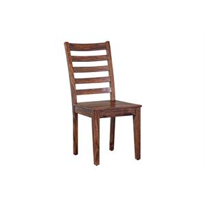 Hawthorne Collections Sonora Solid Sheesham Wood Dining Chair - Brown