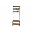 Hawthorne Collections Delancy Solid Mango Wood Industrial Hall Tree - Brown