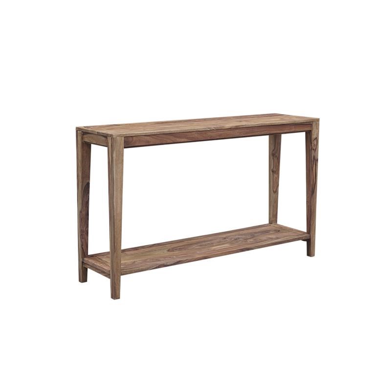 Hawthorne Collections Fall River Solid Sheesham Wood Console Table - Brown