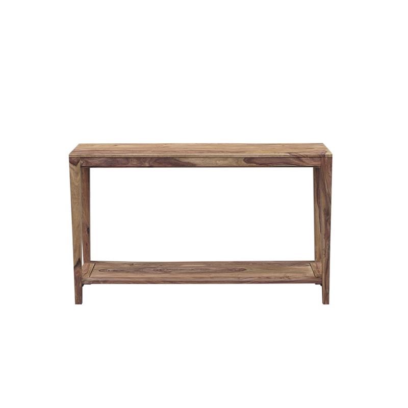 Hawthorne Collections Fall River Solid Sheesham Wood Console Table - Brown