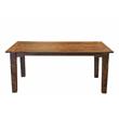 Hawthorne Collections Taos Solid Sheesham Wood Extension Dining Table - Brown