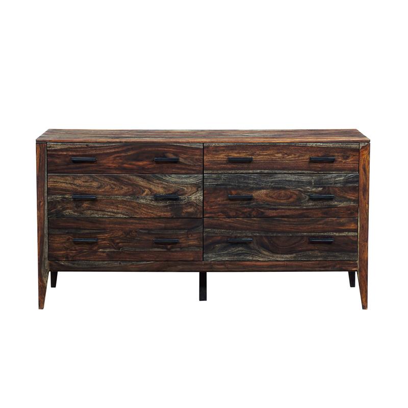 Hawthorne Collections Fall River Solid Sheesham Wood Dresser - Brown