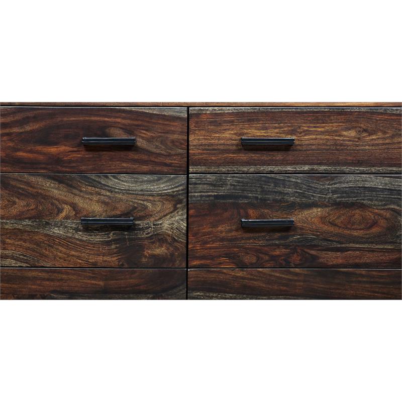 Hawthorne Collections Fall River Solid Sheesham Wood Dresser - Brown