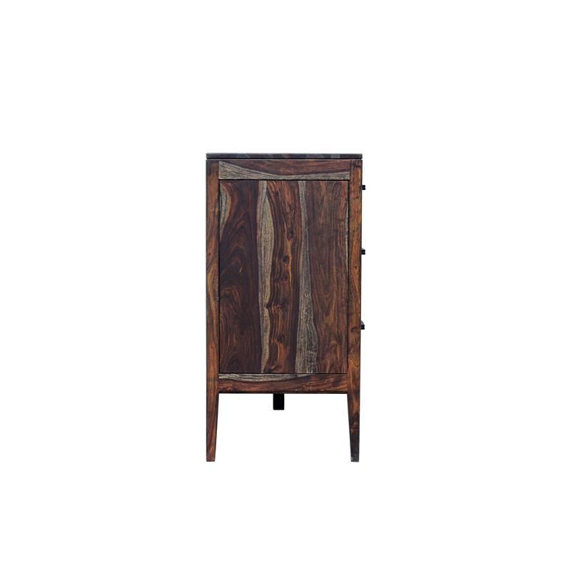 Hawthorne Collections Fall River Solid Sheesham Wood Dresser - Brown