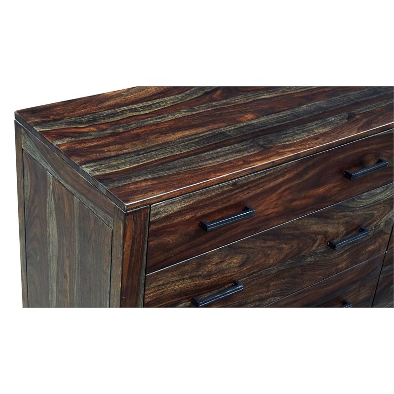 Hawthorne Collections Fall River Solid Sheesham Wood Dresser - Brown