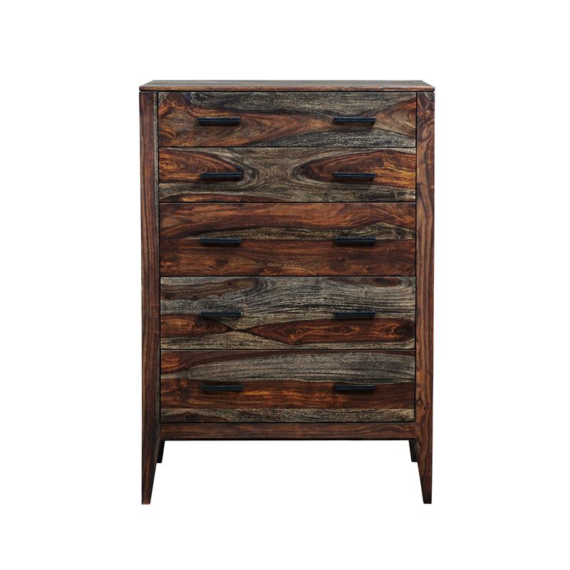 Hawthorne Collections Fall River Solid Sheesham Wood Chest - Brown