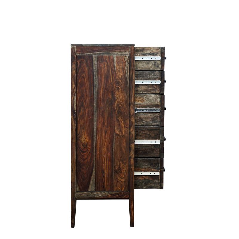 Hawthorne Collections Fall River Solid Sheesham Wood Chest - Brown