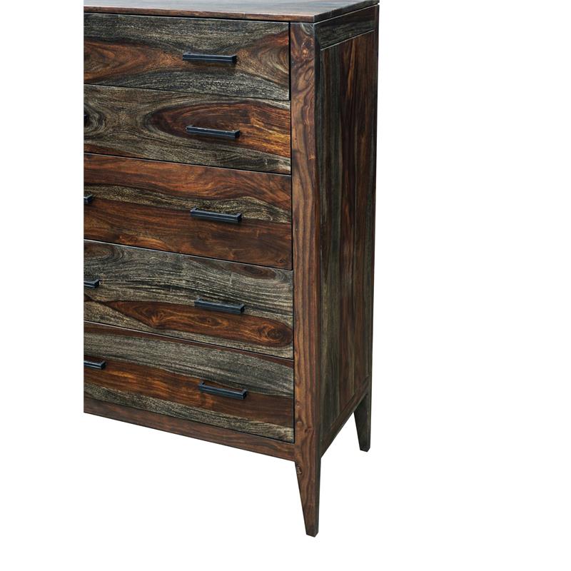 Hawthorne Collections Fall River Solid Sheesham Wood Chest - Brown