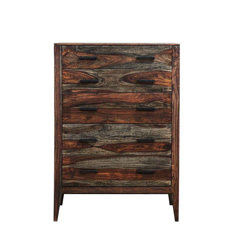 Hawthorne Collections Fall River Solid Sheesham Wood Chest - Brown