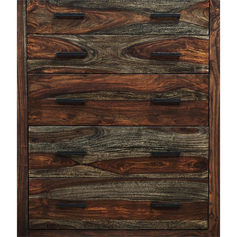 Hawthorne Collections Fall River Solid Sheesham Wood Chest - Brown