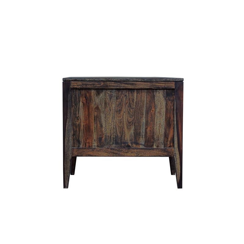 Hawthorne Collections Fall River Solid Sheesham Wood Nightstand - Brown
