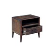 Hawthorne Collections Fall River Solid Sheesham Wood Nightstand - Brown