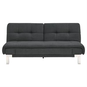 Hawthorne Collections Relax-A-Lounger Convertible Sofa in Gray