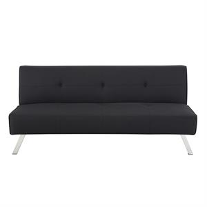 Hawthorne Collections Dream Lift Convertible Sofa in Tufted Black