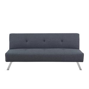 Hawthorne Collections Convertible Sofa in Charcoal Gray