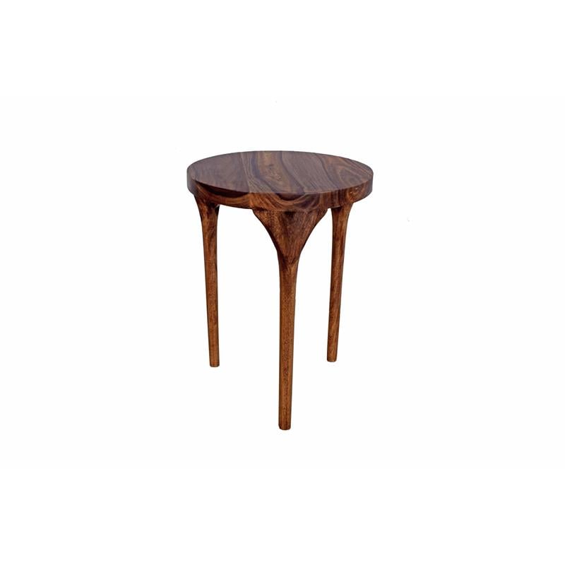 Hawthorne Collections Sheesham Accents Solid Wood  End Table - Brown