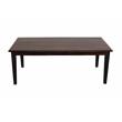 Hawthorne Collections Solid Sheesham Wood Dining Table - Gray