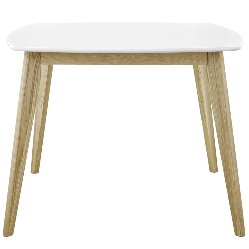 Hawthorne Collections Square Modern Wood Dining Table w/ Laminate Top in White