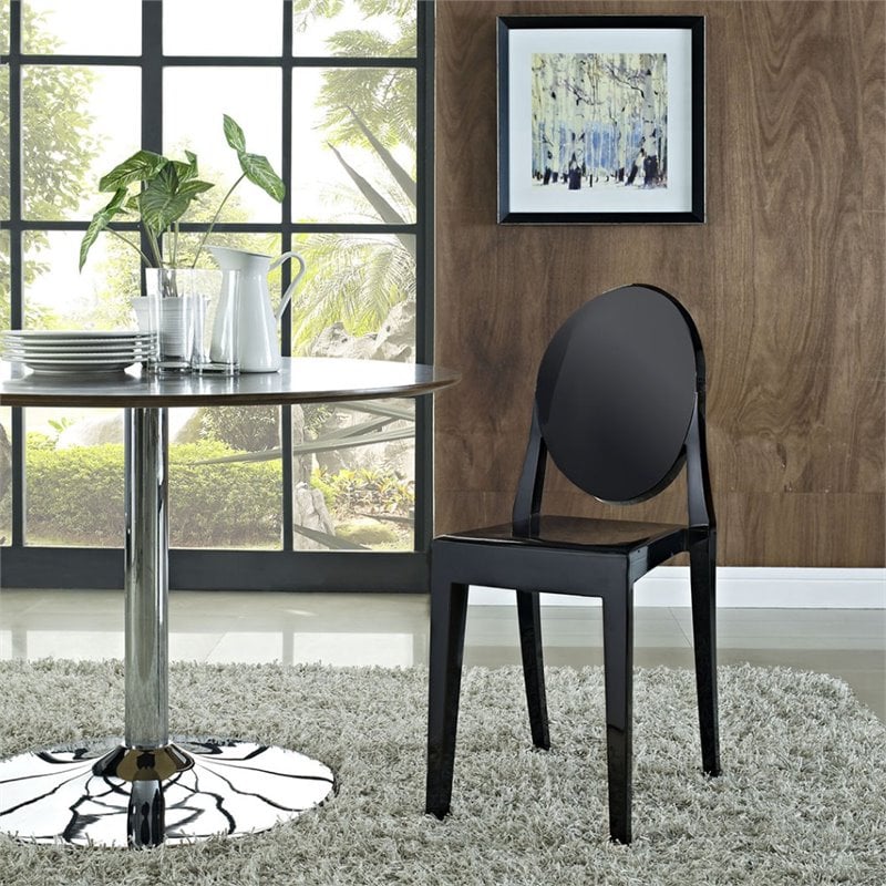 Hawthorne Collections Dining Side Chair in Black