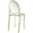 Hawthorne Collections Clear Dining Side Chair in Yellow (Set of 2)