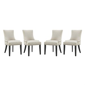 Hawthorne Collections Dining Chair in Beige (Set of 4)