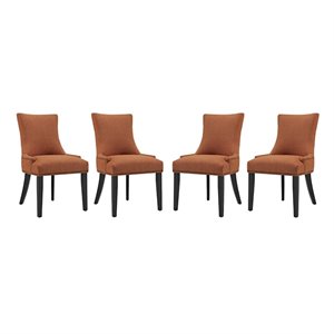 Hawthorne Collections Dining Chair in Orange (Set of 4)