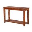 Hawthorne Collections Solid Sheesham Wood Brown Console Table Rectangular