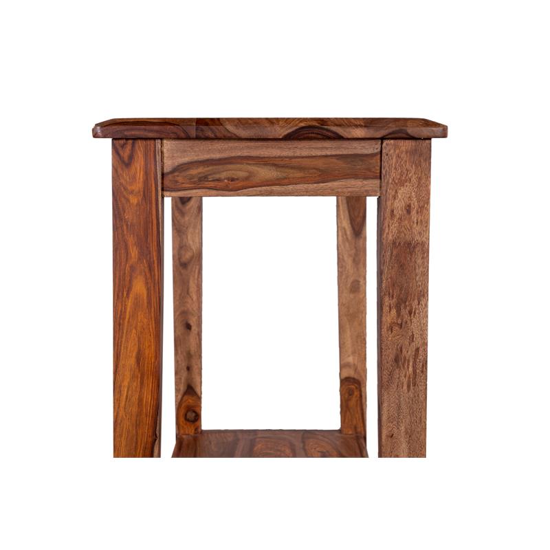 Hawthorne Collections Solid Sheesham Wood Brown Console Table Rectangular