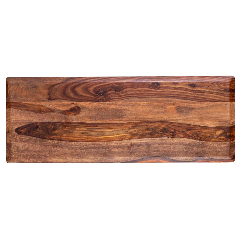 Hawthorne Collections Solid Sheesham Wood Brown Console Table Rectangular