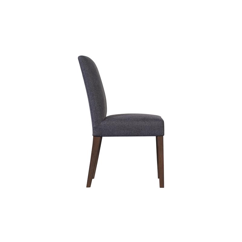 Hawthorne Collections Enna Solid Wood Dining Chair in Gray (Set of 2)