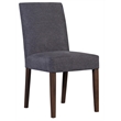 Hawthorne Collections Enna Solid Wood Dining Chair in Gray (Set of 2)