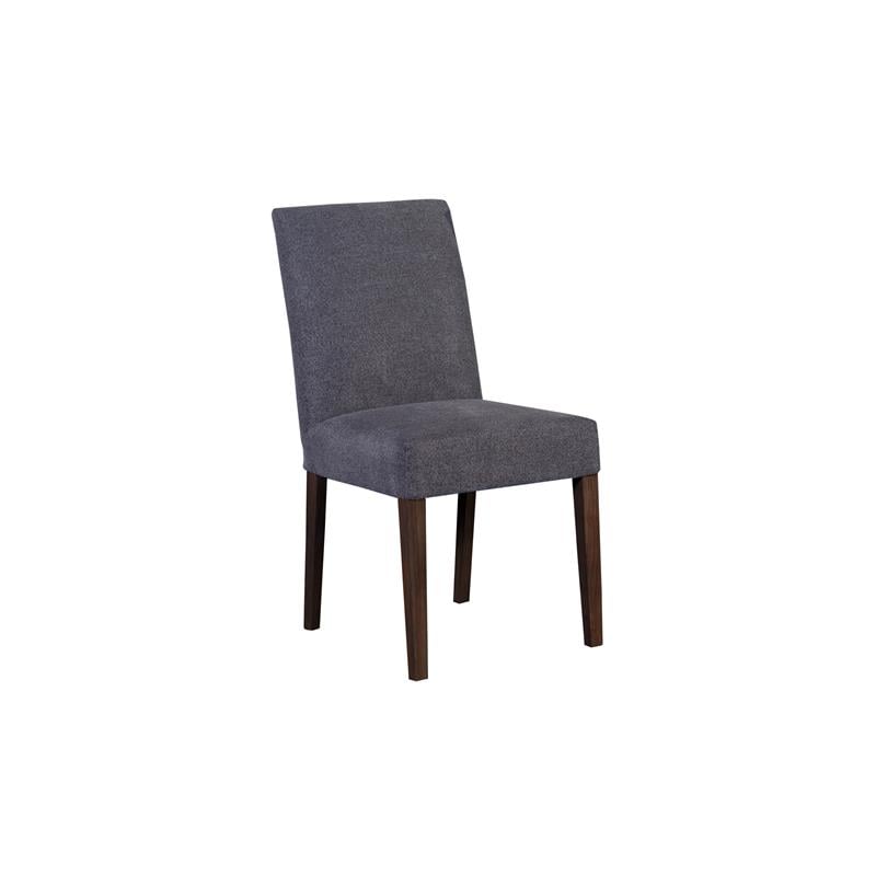 Hawthorne Collections Enna Solid Wood Dining Chair in Gray (Set of 2)
