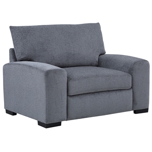 Hawthorne Collections Eaton Soft Microfiber Chair - Gray