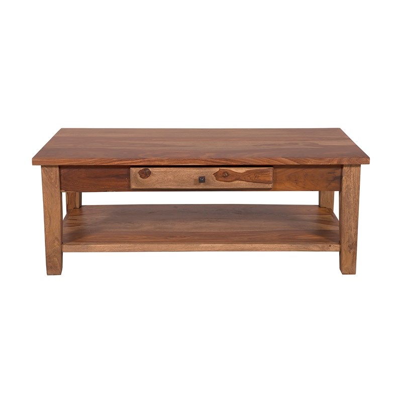 Hawthorne Collections Sante Fe Solid Sheesham Wood Coffee Table - Brown