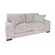 Hawthorne Collections Contemporary Soft Microfiber Loveseat in Cream