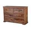 Hawthorne Collections Sante Fe Solid Sheesham Wood Dresser - Brown