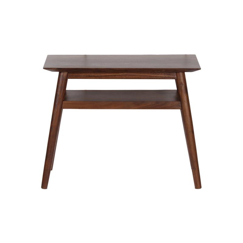 Hawthorne Collections Portola Solid Acacia Wood End Table - Brown
