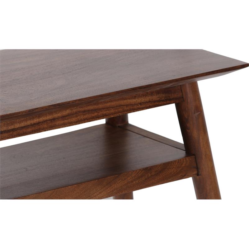 Hawthorne Collections Portola Solid Acacia Wood End Table - Brown