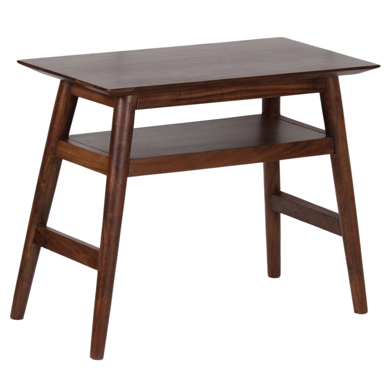 Hawthorne Collections Portola Solid Acacia Wood End Table - Brown