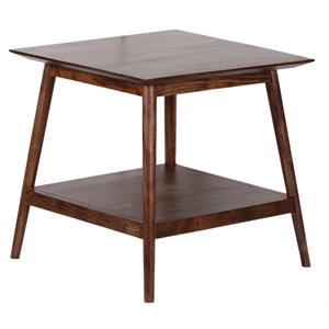 Hawthorne Collections Portola Solid Acacia Wood End Table - Brown