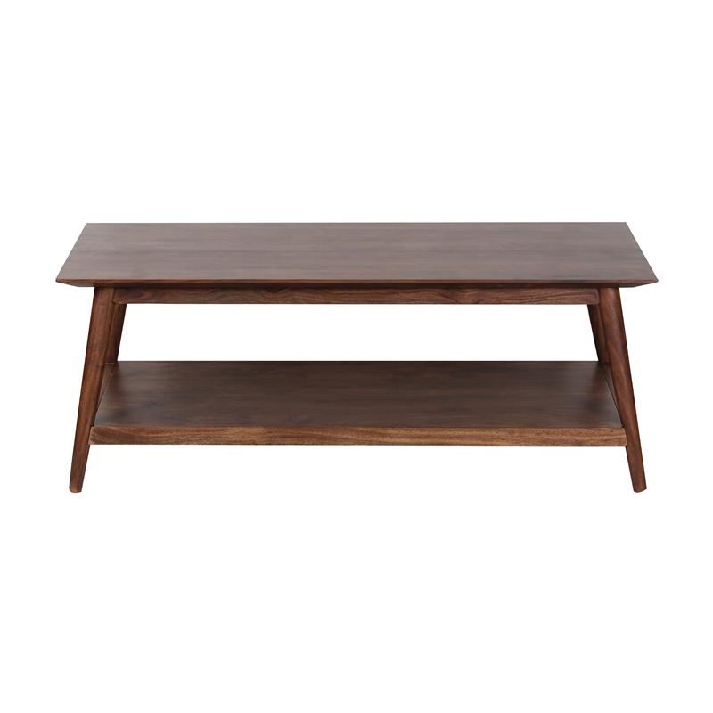 Hawthorne Collections Portola Solid Acacia Wood Coffee Table - Brown