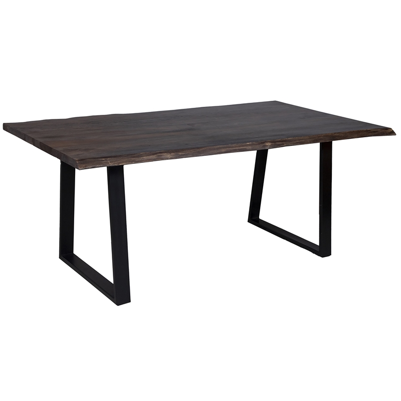 Hawthorne Collections Manzanita Solid Sheesham Wood Dining Table - Gray