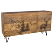 Hawthorne Collections Alpine Solid Wood Sideboard - Brown
