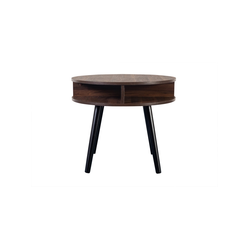 Hawthorne Collections Skagen Mid-Century Modern End Table - Brown