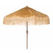Hawthorne Collections 9ft Crank Metal Outdoor Umbrella - Powder Coated/Sandy Tan