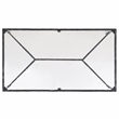 Hawthorne Collections Iron and Glass Coffee Table in Black / Clear