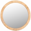 Hawthorne Collections Contemporary Wood and Iron Mirror in Natural