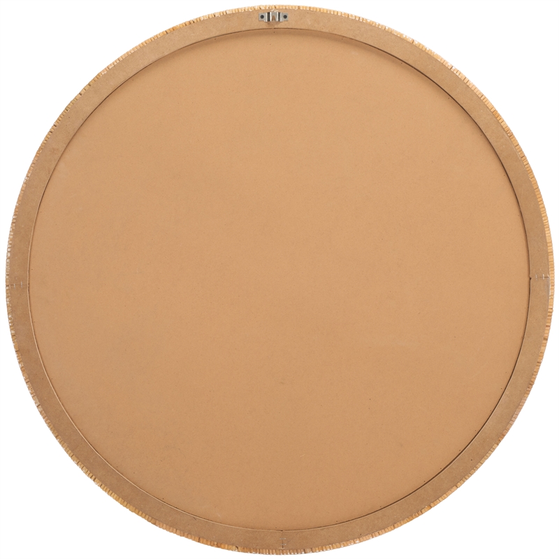 Hawthorne Collections Contemporary Wood and Iron Mirror in Natural